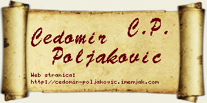 Čedomir Poljaković vizit kartica
